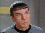 Mr Spock - Ich wünsche Ihnen, dass Sie hier beim Stöbern einiges entdecken, von dem Sie wie Mr Spock sagen werden: ... Faszinierend ! - Mr Spocks Verhalten ähnelt übrigens in mancherlei Hinsicht dem von vielen Asperger Autisten. - Bildbeschreibung: Mr Spock hebt seine rechte Augenbraue.